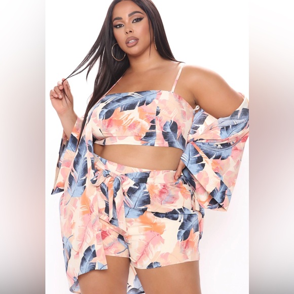 Keep Calm Honey 3 Piece Short Set size 2x - Picture 3 of 5